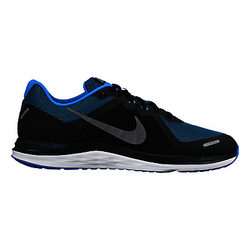 Nike Men's Dual Fusion X2 Running Shoes, Black/Blue